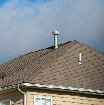 Leaking roof being repaired